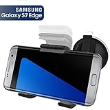 Samsung Galaxy S7 Edge Easy-dock Car Mount Holder [Windshield/Dashboard Cradle] **New 2016 Version** Encased® Lifetime Warranty