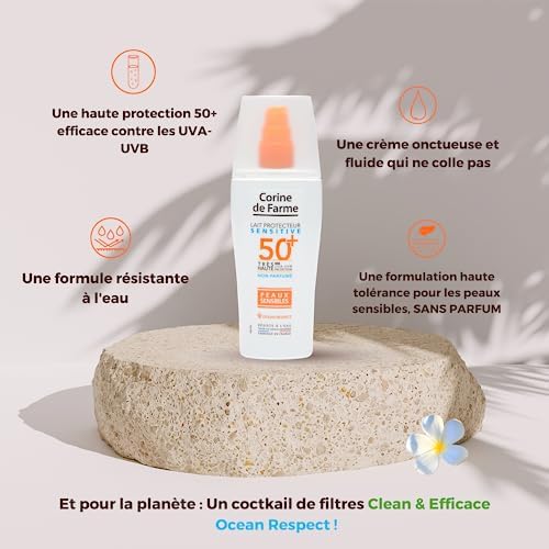 Lait Protecteur SPF50+ Sensitive Peaux Sensibles 150ml