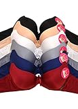 MaMia Women's 6 U-Back Bras Solid Colors