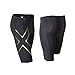 2XU Men's Elite MCS Compression Shorts, Black/Gold, Large