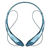 LeadTry Music Bluetooth Headphones Wireless Sport Stereo In-ear Noise Cancelling Earphone Headset Running Gym Exercise Earbud Neckband with Microphone for Apple Iphone Ipad Samsung Sony Blue