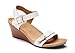 Vionic Womens Laurie Wedge White Snake Sandal - 8 M