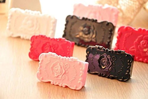 Partical charming Lovely fake Eyelashes Earrings Necklace Container Rose Jewelry Box Mirror Storage