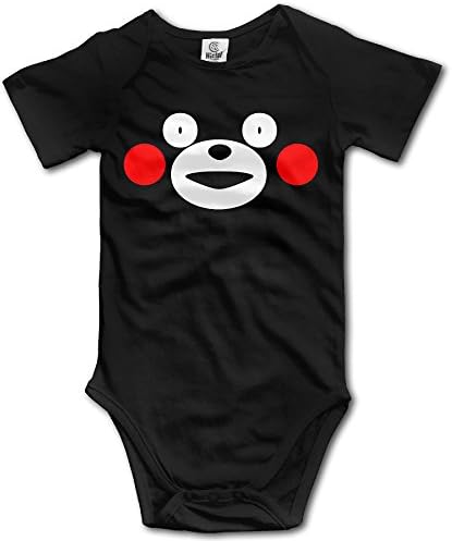 NUBIA Kumamon Bear Short Sleeve Romper Tank Tops Toddler Black 24 Months