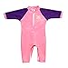 Fiji Sun Protective UPF 50+ Baby Swimsuit by Nozone in Sherbet/African Violet, 6-12 months