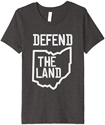 unisex-child Defend the Land Ohio Cleveland Fan Shirt 12 Dark Heather