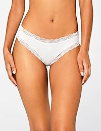 Iris and Lilly - Manta de algodón para mujer con borde de encaje, 3 unidades