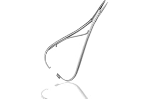 Laja Imports Mathieu Ligature Elastic Placing Plier 5.5" Needle Holder Driver, Ligature Separator Placer, Elastomeric Orthodontic Instruments for Educational Use