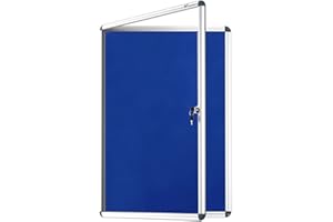 VIZ-PRO Tamperproof Lockable Noticeboard Class 1 Aluminium Framed 36x24 Inches
