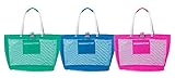 X-Large Oversized Mesh Beach Bag Tote with Zipper Closure