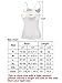Satinior Women's Cami Camisole Built-in Bra Adjustable Spaghetti Strap Tank Top Padded Cami Tanks (XXXL Size, White)