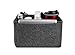 JN & GRACE Felt 13-pocket Zipper Handbag Insert Purse Organizer for women (3 sizes, 5 colors) (Medium, Grey)