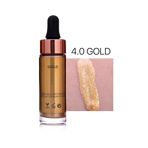 Liquid Highlights ,Vanvler 12 Colors Highlighter Make Up Concealer Stick Shimmer Face Glow Highlighter Cream (15ml/0.5 fl oz, D)
