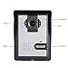 AMOCAM Wired Video Intercom Doorbell System 4.3 Inches HD LCD 2- Monitor Video Door Phone Bell Kits IR Night Vision Indoor Outdoor Camera DoorBell Intercom Doorphone Telephone Style 1V2