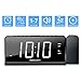 SHANLONYI Projection Alarm Clock with AM/FM Radio, 180° Projector, 7