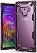 Ringke Fusion-X Compatible with Galaxy Note 9 Case, Clear Back Heavy Duty Shockproof TPU Rugged Bumper Phone Cover - Lilac Purple