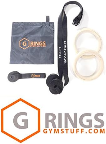 GYMSTUFF G-RINGS Wood Olympic Gymnastics Rings Set (4 Colors Available) BEST QUALITY Crossfit Strength Training Gym
