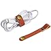 Outee 30 Pcs Leather Cable Straps Leather Cable Ties 6/4/3 Inch Wire Organizer Cord Keeper Management Cord Holder for Cable Headphone Wire