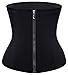 LODAY Waist Trainer, Corset Cincher Body Slimmer Shaper Tummy Control for Women (S(3-5 day delivery), BLACK(zip&hooks))
