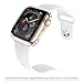Tranesca 4 Pack 42mm Case with Built-in HD Clear Screen Protector Cover Compatible with Apple Watch Series 3 and Series 2 - (Clear+Black+Gold+Rose Gold)