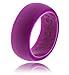 Flexible Silicone Wedding Ring for Active Men PREMIUM Non Bulky Medical Grade Skin Safe & Comfort Fit Band