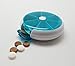 Meta-U Round Plastic 7 Days Rotating Pills Dispenser Box (Green)
