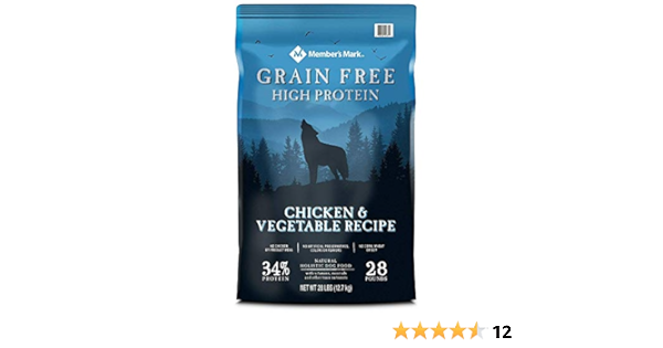 members mark grain free high protein dog food