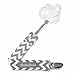 BooginHead Baby Newborn PaciGrip Pacifier Clip, Chevron Gray