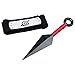 Naruto Leaf Village Ninja Shinobi Headbands Red and White Ninja Weapons Props Large Kunai Plastic Toy Cosplay Accessories