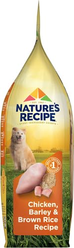 NATURE’S RECIPE DRY DOG FOOD, CHICKEN, BARLEY & BROWN RICE RECIPE, 4 LB. BAG