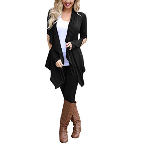 Women Coat New Hot Sale Fashion Christmas Womens Knitted Casual Long Sleeve Tops Cardigan Jacket Outwear Plus Size by Neartime (S, Black) Reviews