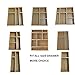 Simhoo Bamboo Bathroom Drawer Organizer Storage Box Dividers Set Cosmetic,Beauty accessries,Brush.Ornament Jewelry. Organization Tray 6 Slot