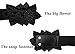 Nanxson Women's Belt Flower Wide Elastic Waist Band PDW0050 (black)