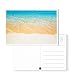 BEST PAPER GREETINGS 40-Count Beach Postcards - 4 x 6 in 250gsm Glossy Cardstock, Beige, Brown & Orange - 20 Assorted Nautical Seaside Designs - USPS Ready