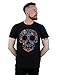 Disney Men's Coco Skull Pattern T-Shirt Medium Black
