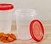 Rubbermaid TakeAlongs Twist & Seal Food Storage Containers, Tint Chili, 4 Cup, 2 Count
