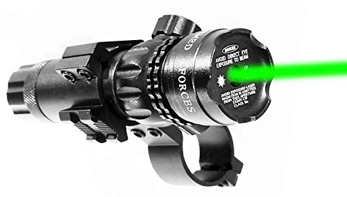 Hunting 12 Gauge Shotgun Green sight and Mount Fits Mossberg 500 590 835, Class IIIa 635nM Less Than 5mW, single rail mount.