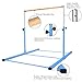Safly Fun Gymmatsdirect Gymnastics Junior Training Bar - 4.2ft Wide 5ft Long 36-59in Height Adjustable Horizontal Kip Bar for Kids Home Practice
