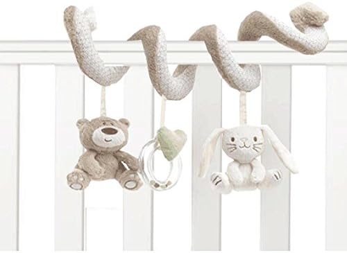 Whyyudan Creative Baby Stroller Activity Toy Soft Toy Hanging Toy Spiral Stroller Toy(Grey)
