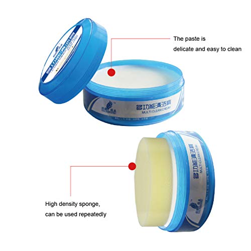 Chercherr Anhydrous Cleaner, Environmentally Friendly Material Multifunctional Leather Refurbishing Cleaning Repair Tool Cream For Glass Leather Furniture Metal Floor Decoration(260g)