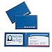 Juvale 3-Pack Medicare Card ID Holder Medicare Card Protector with 2 Clear Card Sleeves Social Security Card Driver License Health Insurance Bright Blue Card Sleeve 3.8 x 2.5 Inches