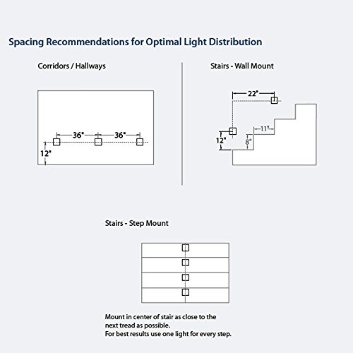 WAC Lighting WL-LED100TR-C-WT 120V Trimless Horizontal Step Light, 3000K