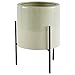 Amazon Brand – Rivet Mid-Century Ceramic Planter with Iron Stand 14