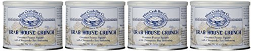 Blue Crab Bay Co. Crab House Crunch, 10-Ounce Packages (Pack of 4)