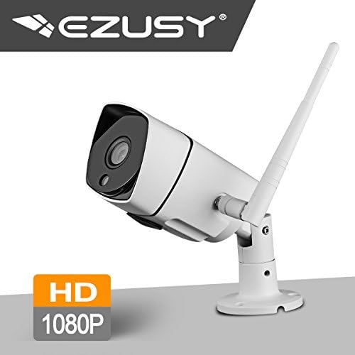 EZUSY Wireless Waterproof Security Camera, HD WiFi Security Surveillance IP Camera Home Monitor with Plug/Play, Pan/Tilt Motion Detection Two-Way Audio &amp; Night Vision