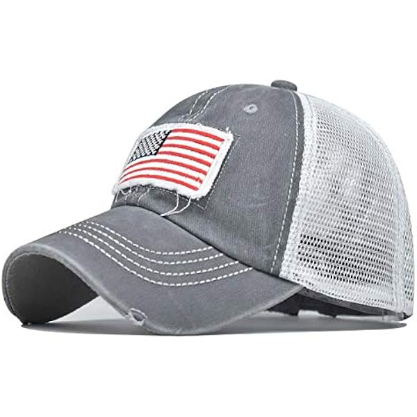 ARIAT Ladies Stripes Horse American Flag Grey Cap at Amazon  display picture 2