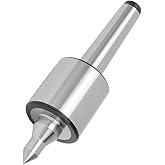 MT2 Live Center, MT2 Live Revolving Lathe Center, Triple Bearings, Hardened Alloy Steel Live Center for Metal Lathe Turning