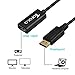 DisplayPort to HDMI Adapter (Cable), Gold-Plated DP to HDMI Converter (Connector) Male to Female with Audio for Computer Desktop, Laptop, PC, Monitor, Projector, HDTV (1080P Resolution)