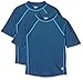 i play Boys' Baby Unisex Short Sleeve Rash Guard UPF 50+, Navy, 18 Months