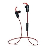 Beyution New Sports Hi-fi Bluetooth 4.1 Version Bluetooth Headphones ---Mini Lightweight Wireless Stereo Sports/running Bluetooth Earbuds Headphones Headsets Built in Mic-phone (508s-v4.1-red)